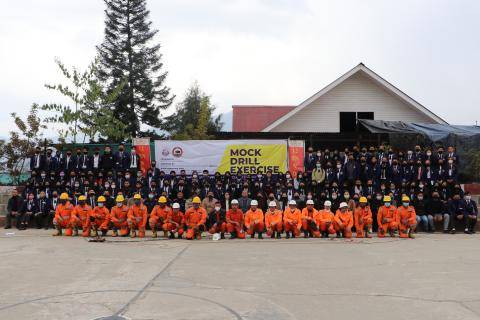 Mock Drill Exercise at Baptist College, Kohima