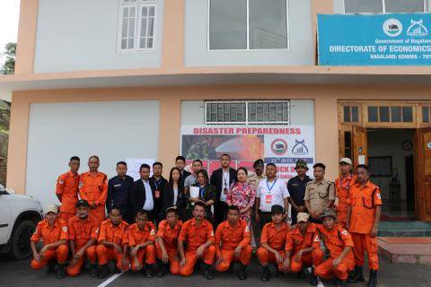 MOCK DRILL ON EARTHQUAKE & FIRE SAFETY AT DIRECTORATE OF ECONOMICS & STATISTICS, NAGALAND